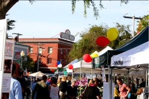 Farmers market The Point Richmond farmer's market takes over the square on Wednesday evenings from May to October.