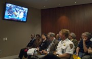 Richmond residents address city council members Tuesday night on such key issues as a proposed Congressional reapportionment and a $200,000 loan for a housing project. (Photo by Tyelr Orsburn)