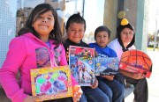 Four children from Grant Elementary School took home toys on Tuesday. (photo by: Evelyn Xiaoqing Pi)