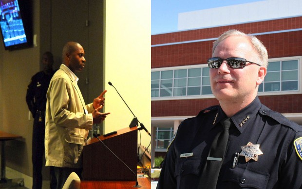 Lt. Arnold Threets, left, is one of the Richmond police officials suing Magnus and the city of Richmond.