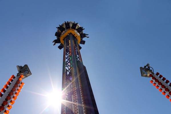 The fair had several amusement rides that were very popular. (Photo by: Lauren Rosenblum)