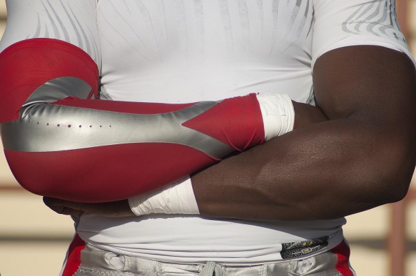 Takkarist McKinley will take his arms and his talent to UC Berkeley next year. (Photo by Tyler Orsburn)
