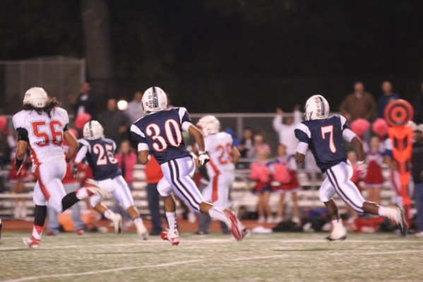 The Oilers set out onto the field in good spirits, but suffered a huge loss to Swett, 0-19. "We weren't consistent," said Deshawn Clark after the game. (Photo by: Sara Bernard)
