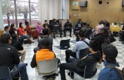 People sitting at youth forum