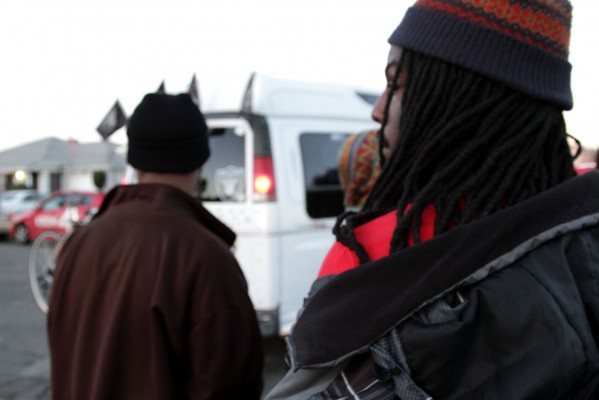 Donte Clark (right) and friend Deandre Evans (left) are youth leaders in RAW Talent, a group Young had been active in at one point.